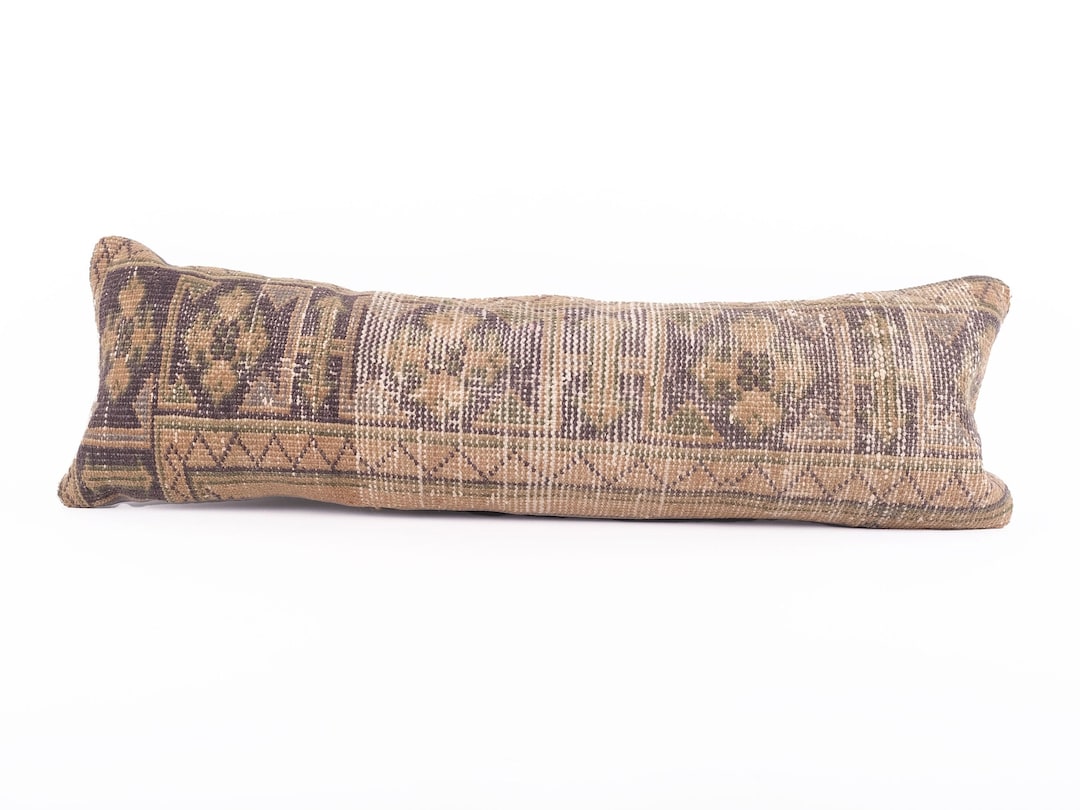 Long Pillow for Bed, Extra Long Pillow, Lumbar Throw Pillow, Boho Pillow for Bed, Body Pillow