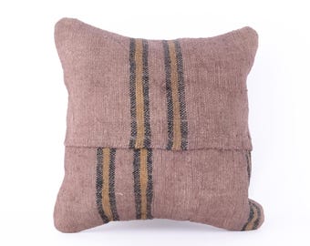 Kilim Pillow Cover, Turkish Moroccan Persian Bohemian Southwestern Kilim Rug Pillow Cover, Cushion Cover 12x12 14x14 16x16 18x18 20x20 24x24