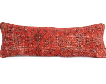 Long Pillow For Bed, Extra Long Pillow, Lumbar Throw Pillow, Boho Pillow For Bed, Body Pillow Cover, Long Lumbar Pillow, Ottoman Pillow