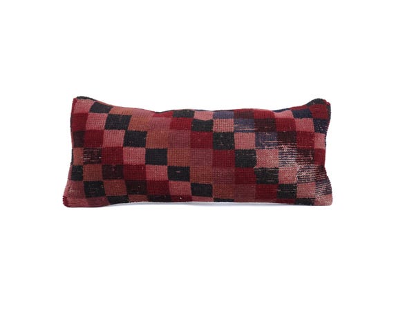 10x24 Wool Rug Cushion Cover , Home Design Pillow , Vintage Rug Pillow , Throw Rug Pillow , Turkish Pillow , Bedding Case , Rug Pillows
