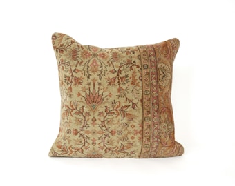 Almohada decorativa, almohadas antiguas, fundas de almohada decorativas, almohada de regalo de 24 x 24 pulgadas, funda de almohada con diseño de alfombra, funda de almohada hippie, funda de cojín colorida