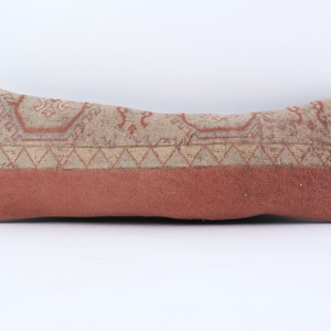 Boho Lumbar Pillow, Long Pillow Case, Bed Pillow, Decorative Pillow, Rug Pillow, Anatolian Pillow, Unique Pillow, Turkish Pillow Rug Cover
