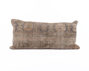 Funda de almohada Kilim, turca marroquí persa Boho suroeste Kilim alfombra lumbar funda de almohada 8x36 8x48 12x36 12x24 12x36 12x48