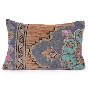 16x24 Rug Cushion Cover , Home Decor Pillow , Vintage Rug Pillow , Throw Rug Pillow Cover , Turkish Pillow , Bedding Case , Rug Pillows