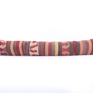 Boho Lumbar Pillow, Long Pillow Case, Bed Pillow, Decorative Pillow, Rug Pillow, Anatolian Pillow, Unique Pillow, Turkish Pillow Rug Cover