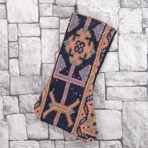 Custom Christmas Gift, Snowman Santa Stockings, Lovely Traditional Kilim Stocking, Decorative Stocking, Fireplace Decor Santa Socks