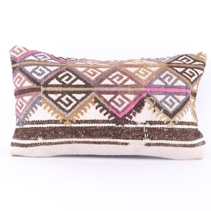 Kilim Pillow Cover, Turkish Moroccan Persian Bohemian Southwestern Kilim Rug Pillow Cover, Cushion Cover 12x12 14x14 16x16 18x18 20x20 24x24