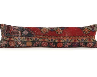 Long Pillow For Bed, Extra Long Pillow, Lumbar Throw Pillow, Boho Pillow For Bed, Body Pillow Cover, Long Lumbar Pillow, Ottoman Pillow