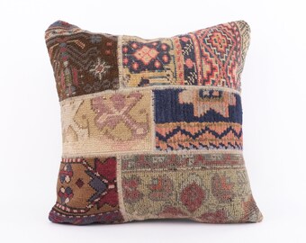 Cuscino neutro, cuscino con tappeto turco, cuscino tessuto a mano con texture, federa per cuscino 20x20, cuscino decorativo, federa per cuscino