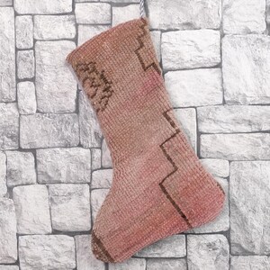Custom Christmas Gift, Snowman Santa Stockings, Lovely Traditional Kilim Stocking, Decorative Stocking, Fireplace Decor Santa Socks