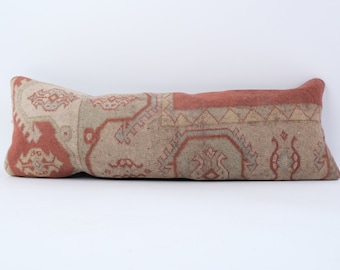 Long Pillow For Bed, Extra Long Pillow, Lumbar Throw Pillow, Boho Pillow For Bed, Body Pillow Cover, Long Lumbar Pillow, Ottoman Pillow