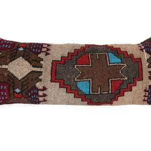 Boho Lumbar Pillow, Long Pillow Case, Bed Pillow, Decorative Pillow, Rug Pillow, Anatolian Pillow, Unique Pillow, Turkish Pillow Rug Cover
