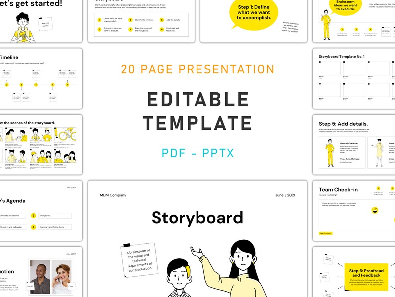 Storyboard Editable Powerpoint Presentation Template Visualize Your Storyboard Editable Powerpoint Presentation Template Visualize Your
