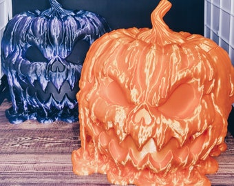 3D Printed PLA Melting Jack-o-Lantern Pumpkin Halloween Candy Dish Container