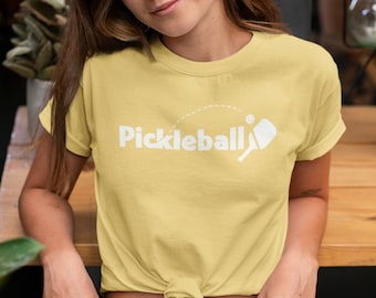 Koszulka z grafiką w stylu retro pickleball paddle | Koszulka unisex w stylu vintage