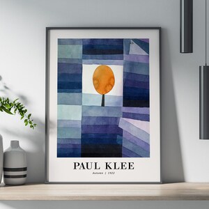 Póster "Otoño de 1922" de Paul Klee, arte mural, impresión de póster, decoración de pared, arte abstracto, arte moderno, arte colorido, arte contemporáneo