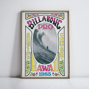 サーフィン ポスター reef HAWAIIAN PRO 2008 Official 2008 Reef Hawaii Pro Surfing North Shore Contest 2
