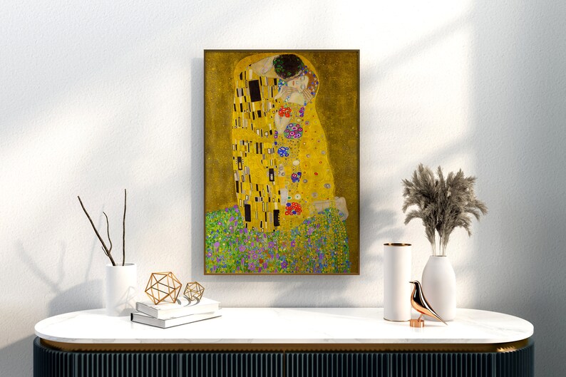 The Kiss by Gustav Klimt, Wall Art, Room Decor, Gallery Wall Prints