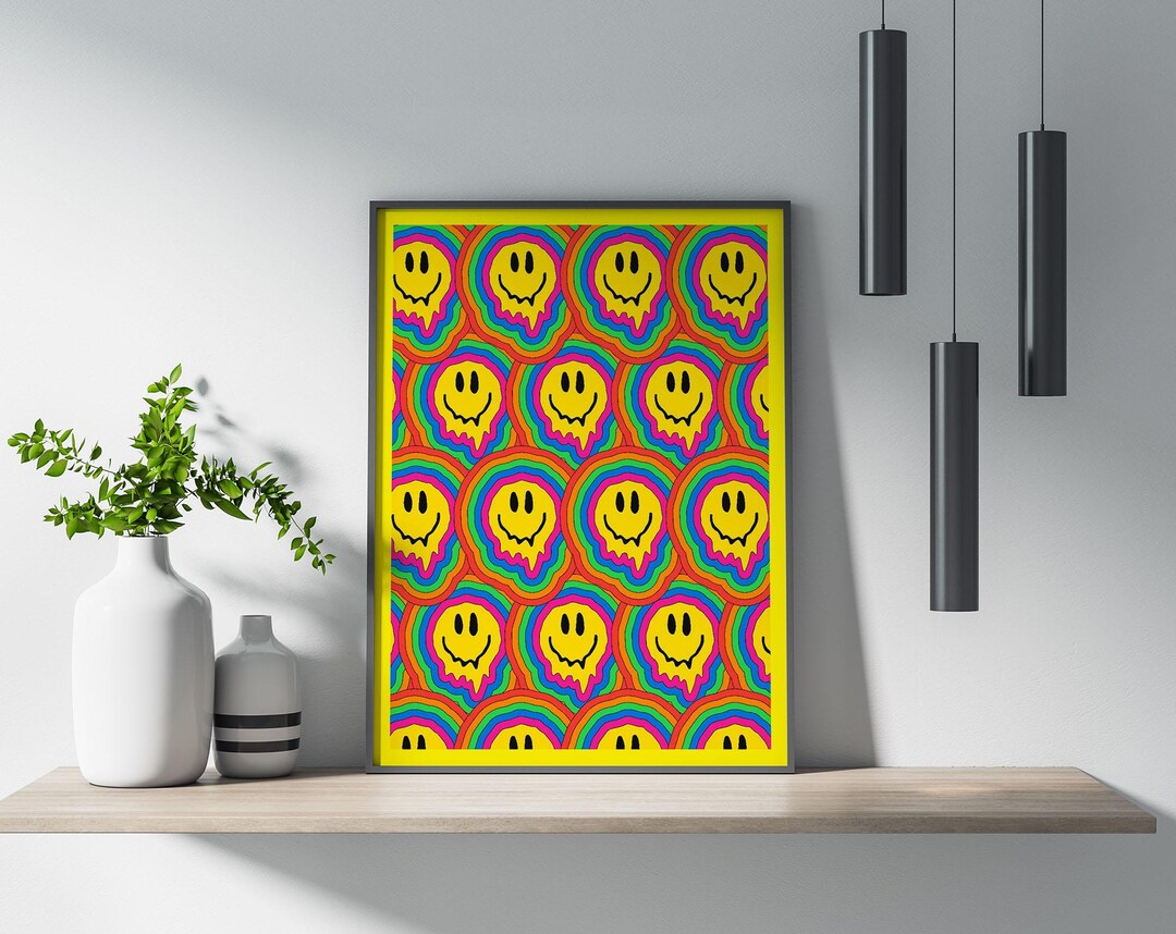 Smileys Poster, Wall Art, Poster Print, Wall Decor, Smileys, Emoticons ...