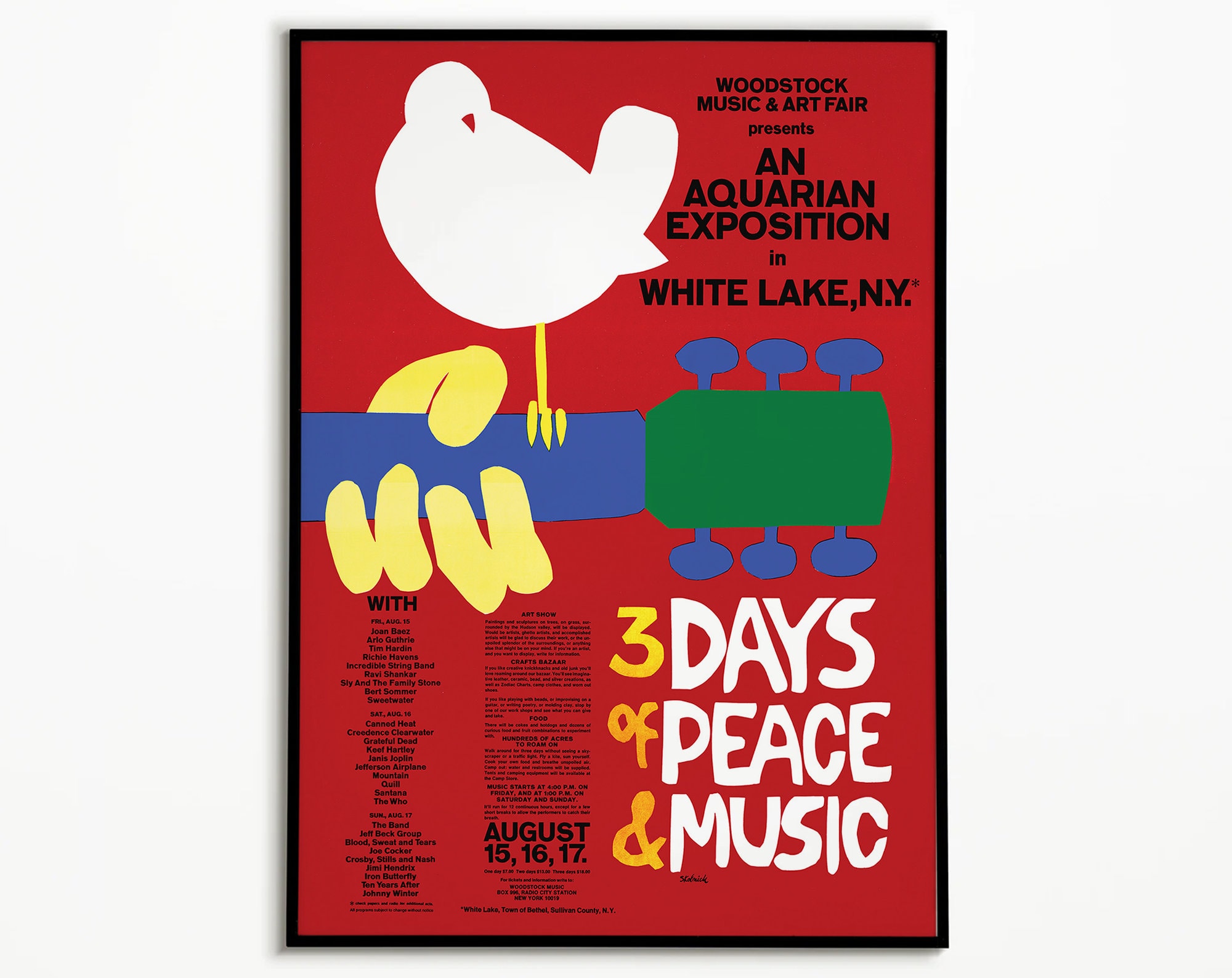 Vintage Woodstock Music Festival Poster: Retro Concert Print - Etsy