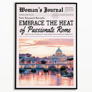 Druk Gazety, Modna Sztuka Ścienna, Dekoracja Pokoju Dziewczęcego, Sztuka Ścienna Do Wnętrz, Sztuka Ścienna W Stylu Vintage, Sztuka Ścienna Retro, Sztuka Ścienna Dziewczęca, Sztuka Ścienna Do Baru, Roma