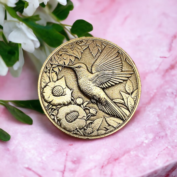 Hummingbird Coin Etsy