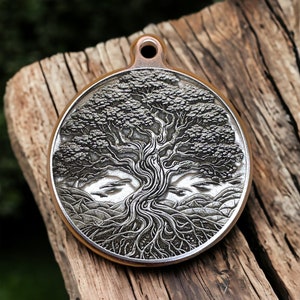 Eternal Roots - Tree of Life Brass Pendant