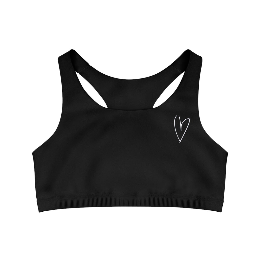 Ziddi Prints Littile Hearts All-Over Print Sports Bra – Passionate Power in Motion main image 1