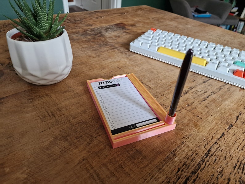 3D Printed Analog Todo List Organizer Desk Accessory and 3x5 Etsy