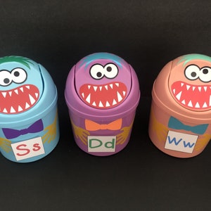 Monstruo Munchie del alfabeto para aprender los sonidos de las letras