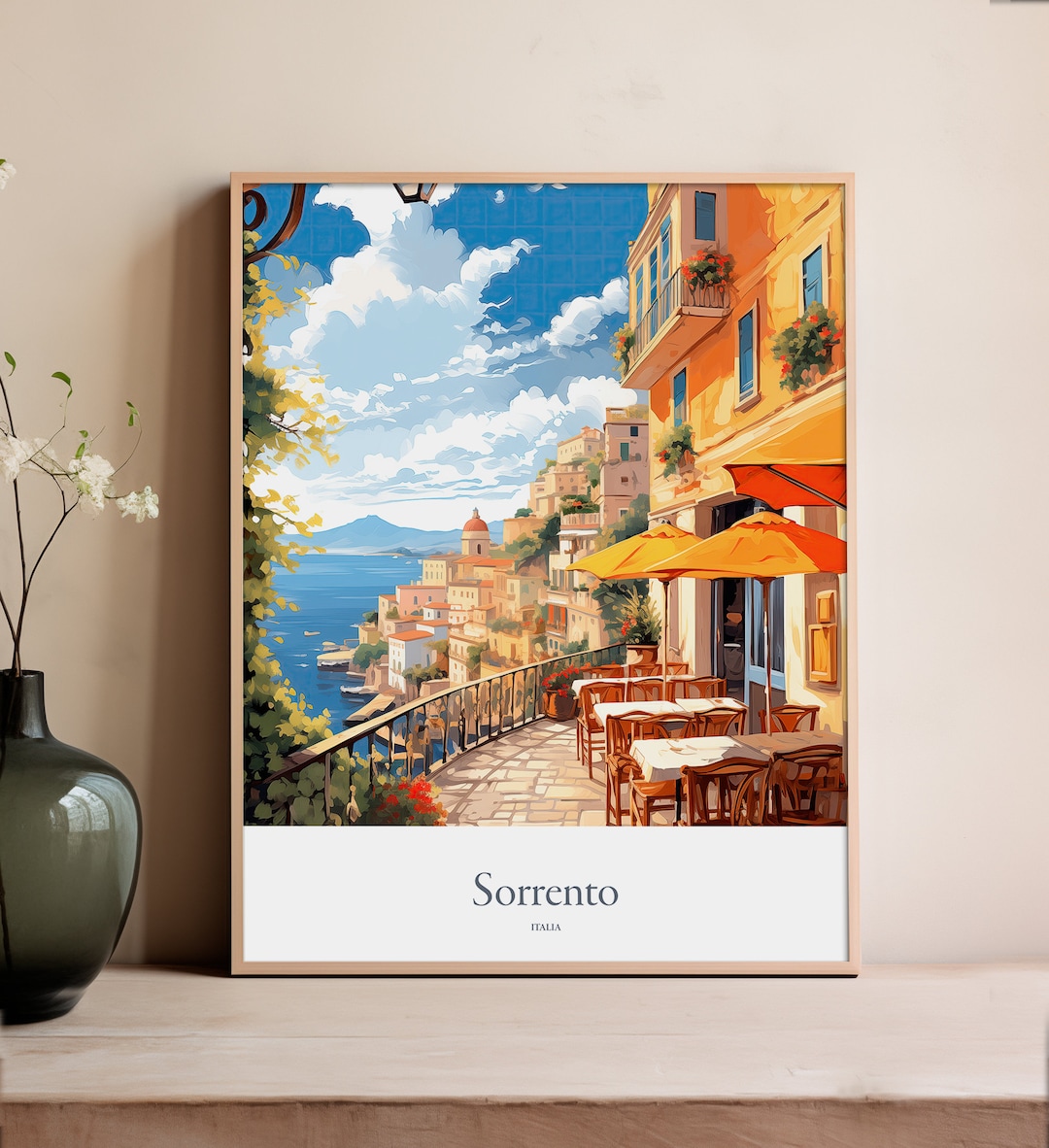 Sorrento Print Sorrento Poster Sorrento Gift Italy Souvenir Sorrento Wall Art Sorrento Travel ...