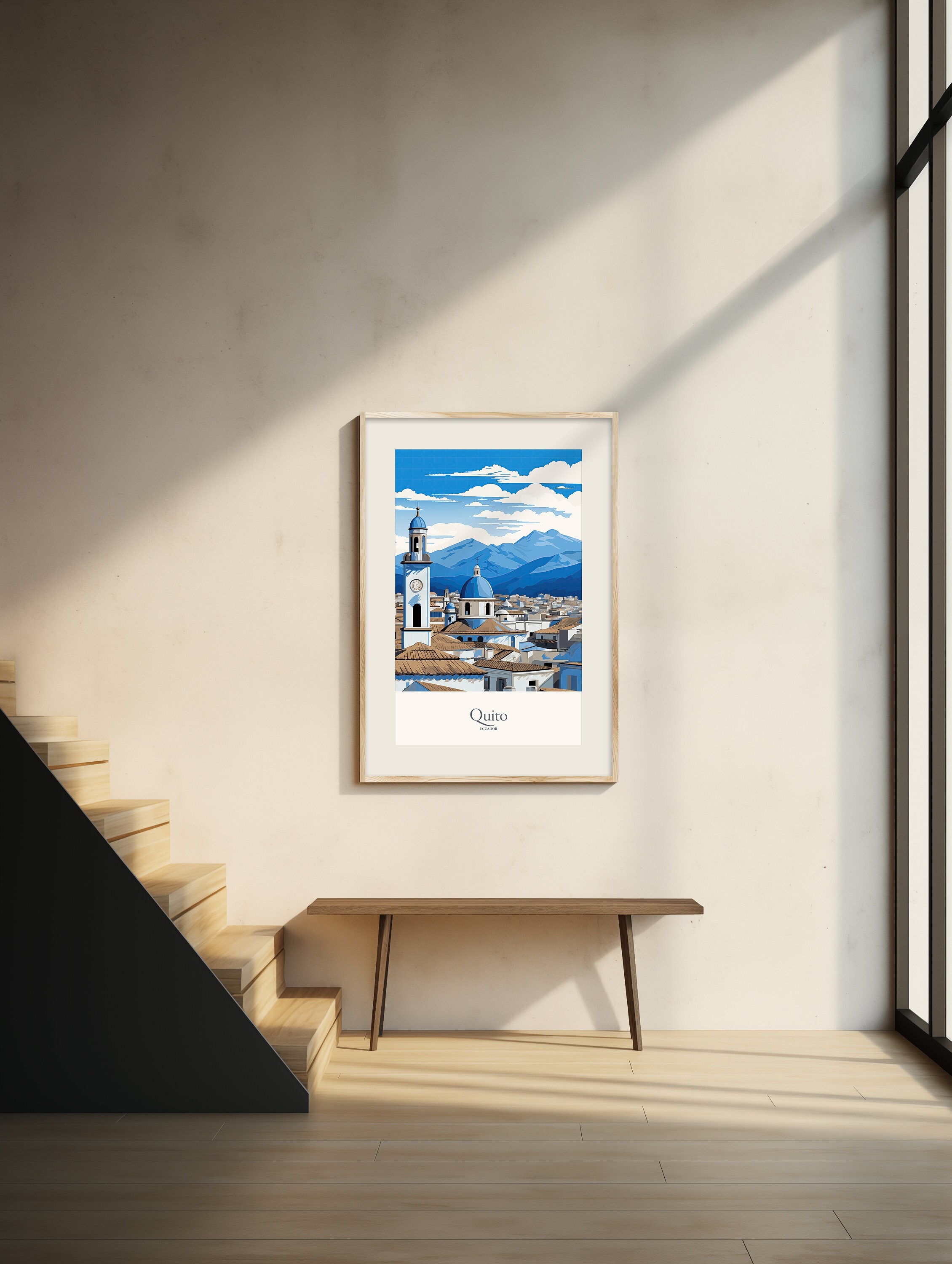 Quito Print Quito Poster Quito Gift Ecuador Souvenir Quito Wall Art