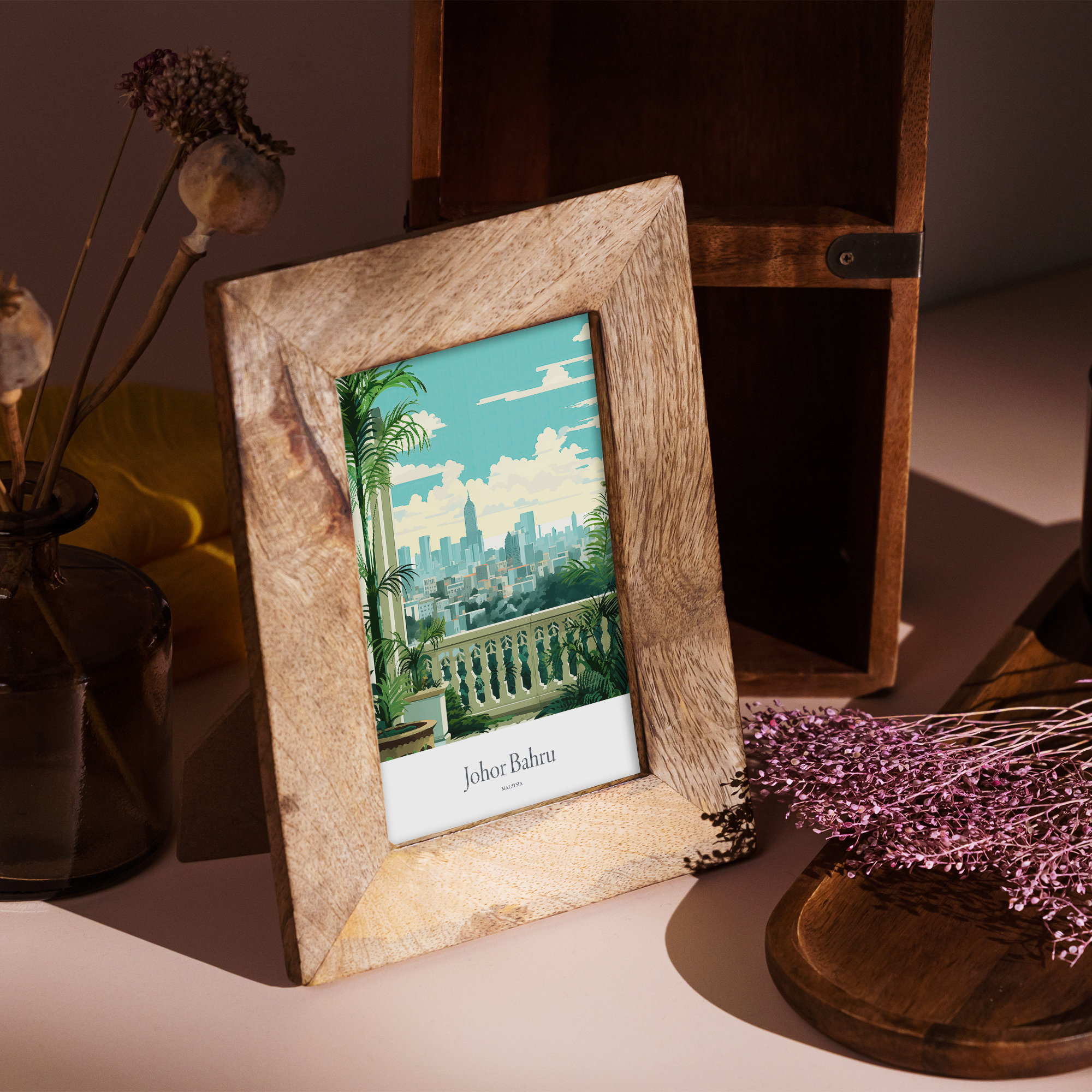 Johor Bahru Print Johor Bahru Poster Johor Bahru Gift Malaysia Souvenir
