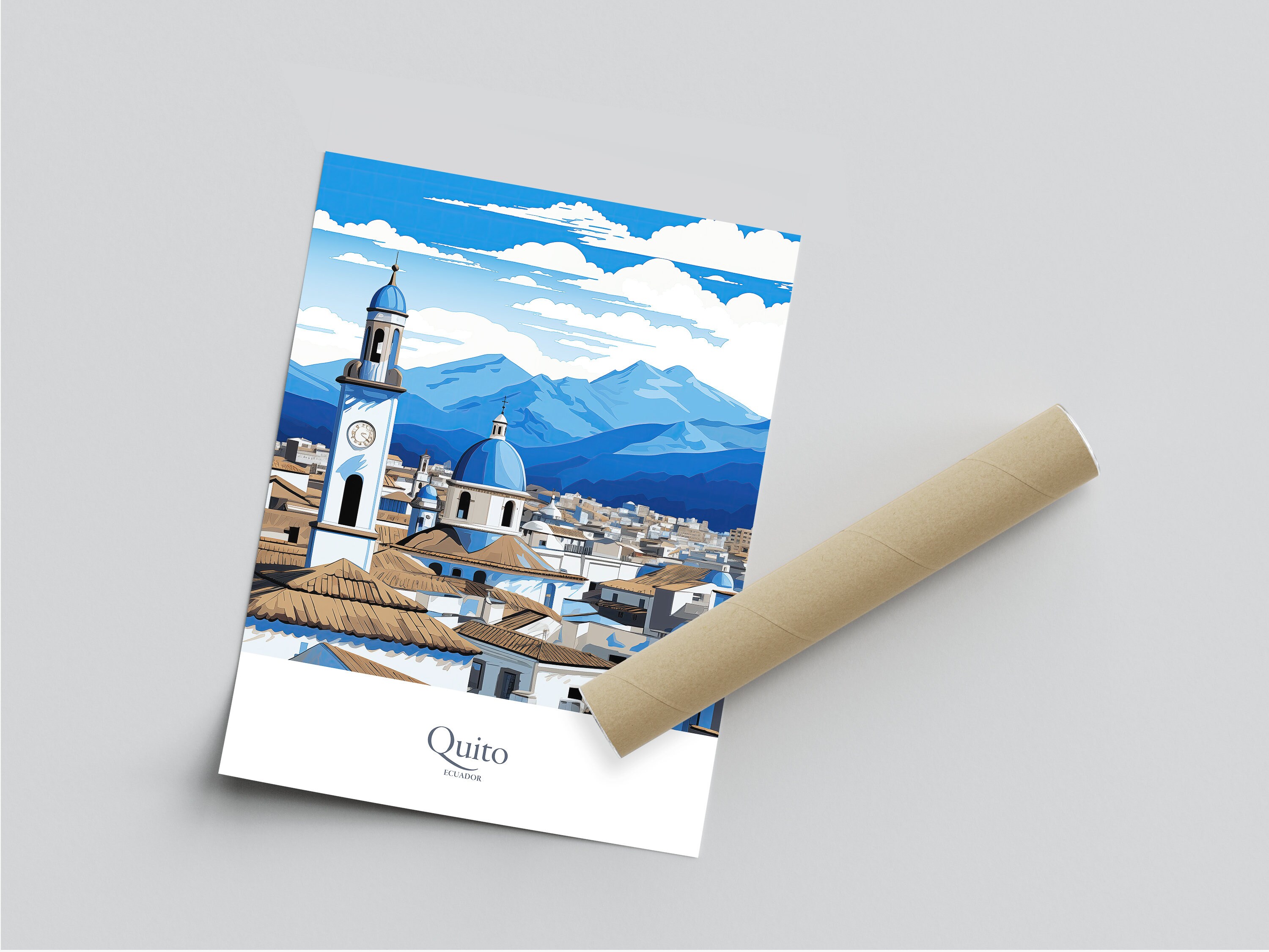 Quito Print Quito Poster Quito Gift Ecuador Souvenir Quito Wall Art