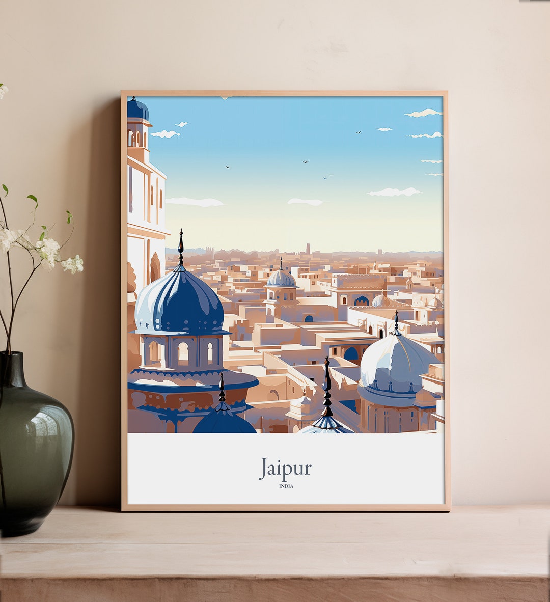 Jaipur Print Jaipur Poster Jaipur Gift India Souvenir Jaipur Wall Art
