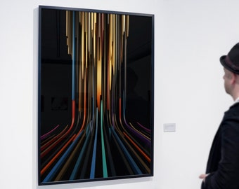 Abstract Dynamic Lines Wall Art Decor Print | Hi-Res 300dpi