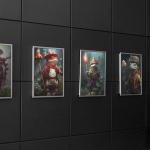 Fantasy Forest Creatures Wall Art Decor (Set of 5 Prints) | Hi-Res 300dpi | 5 options to choose from or use all 5! | Digital Prints