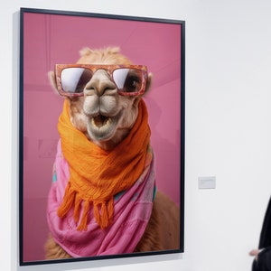 Cute Hipster Camels (Set of 4 Prints) | Hi-Res 300dpi | 4 options to choose from or use all 4! | Digital Prints