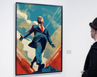 Donald Trump "I'm Back" Poster Print | Mid Century Art Print | Hi-Res 300dpi | Digital Print