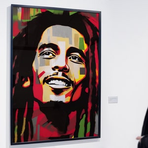 Bob Marley Wall Art Poster Print / Reggae Wall Art Print / Hi-Res 300dpi / Digital Print