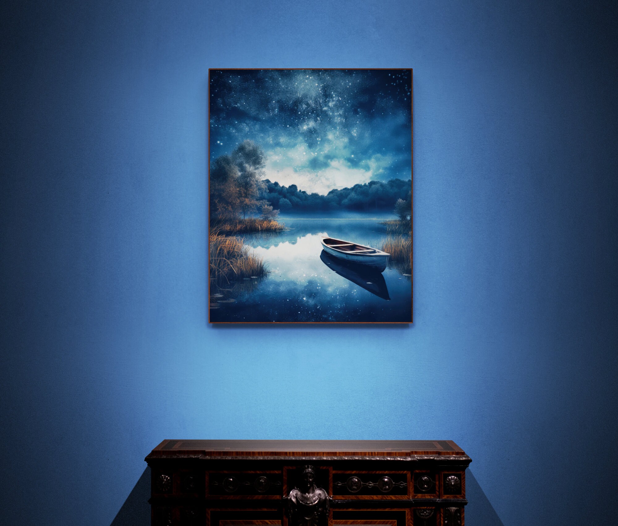Night Sky Landscape Printable Art Download Printable Wall - Etsy