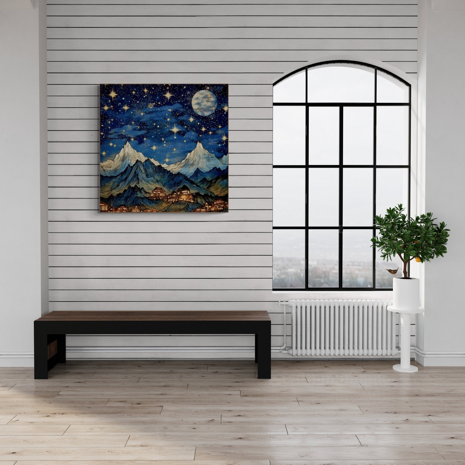 Vintage Night Sky Printable Art Download Printable Wall Decor Printable ...
