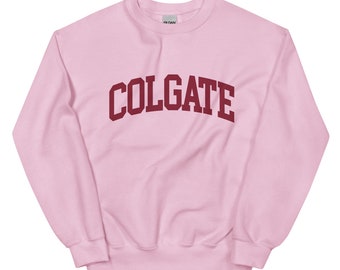 Colgate Universität | Crewneck Unisex Sweatshirt | College Schriftart