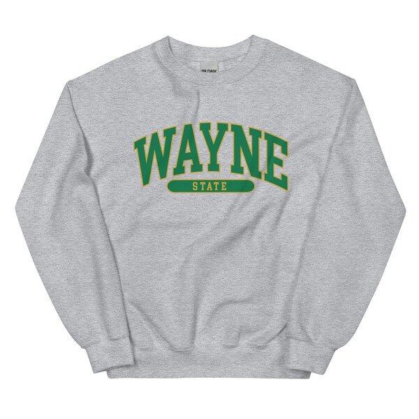 Wayne State University | Crewneck Unisex Sweatshirt | College Font