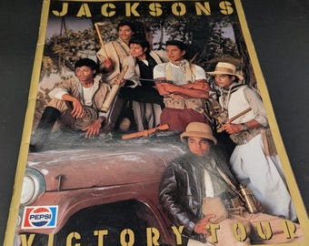 Vintage 1984 Jacksons Victory Tour Program | Michael Jackson Concert Memorabilia | Pepsi Tour Book | Rare PRESS Edition