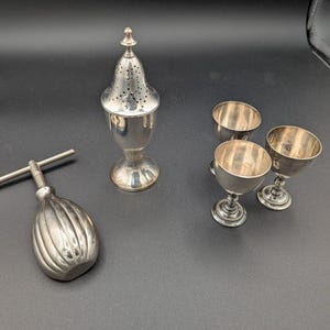 Lot of Vintage Silver/Silverplate Kitchen Gadgets and Tools