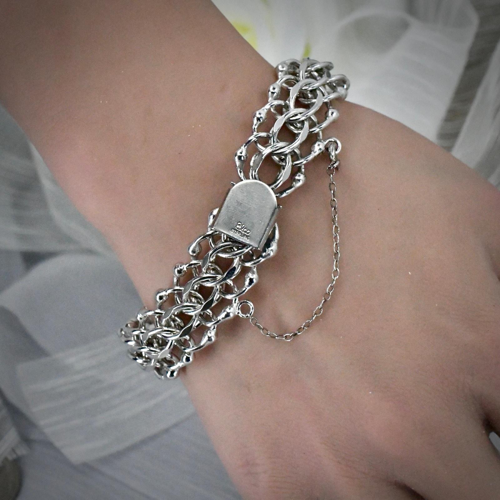 Elco Sterling Silver Bracelet - Etsy