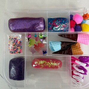 Birthday play dough kit, ice cream sensory kit, party favor