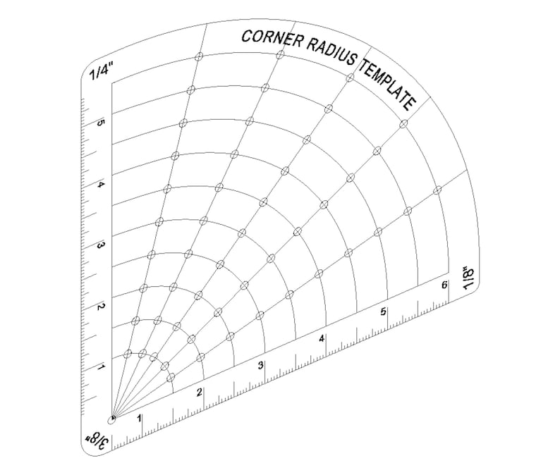Laser Cut Protractor SVG DXF PNG 360 Degree Protractor Template Corner ...