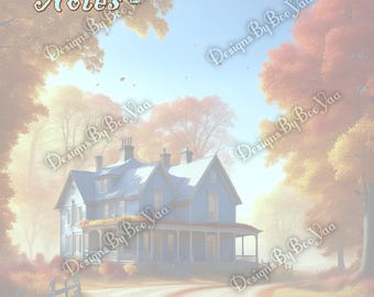 Fall Country Home Notes Unlined